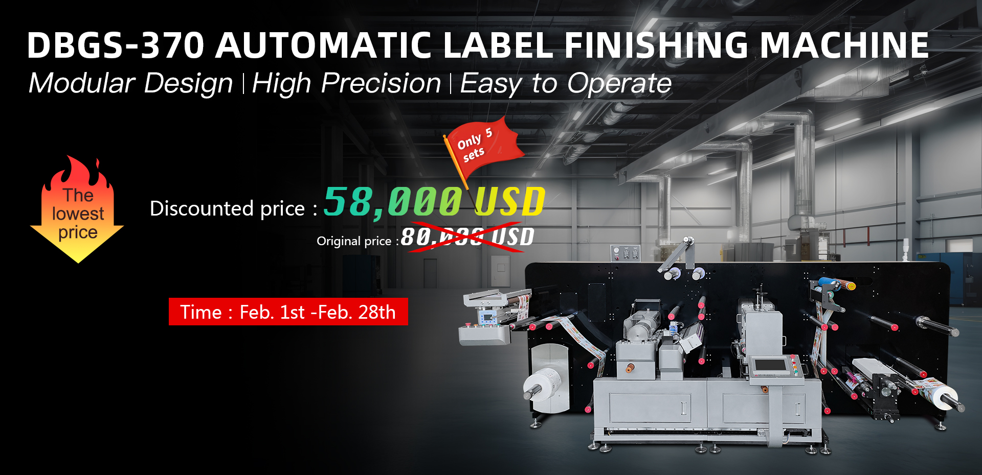 DBGS-370 Label Finishing Machine