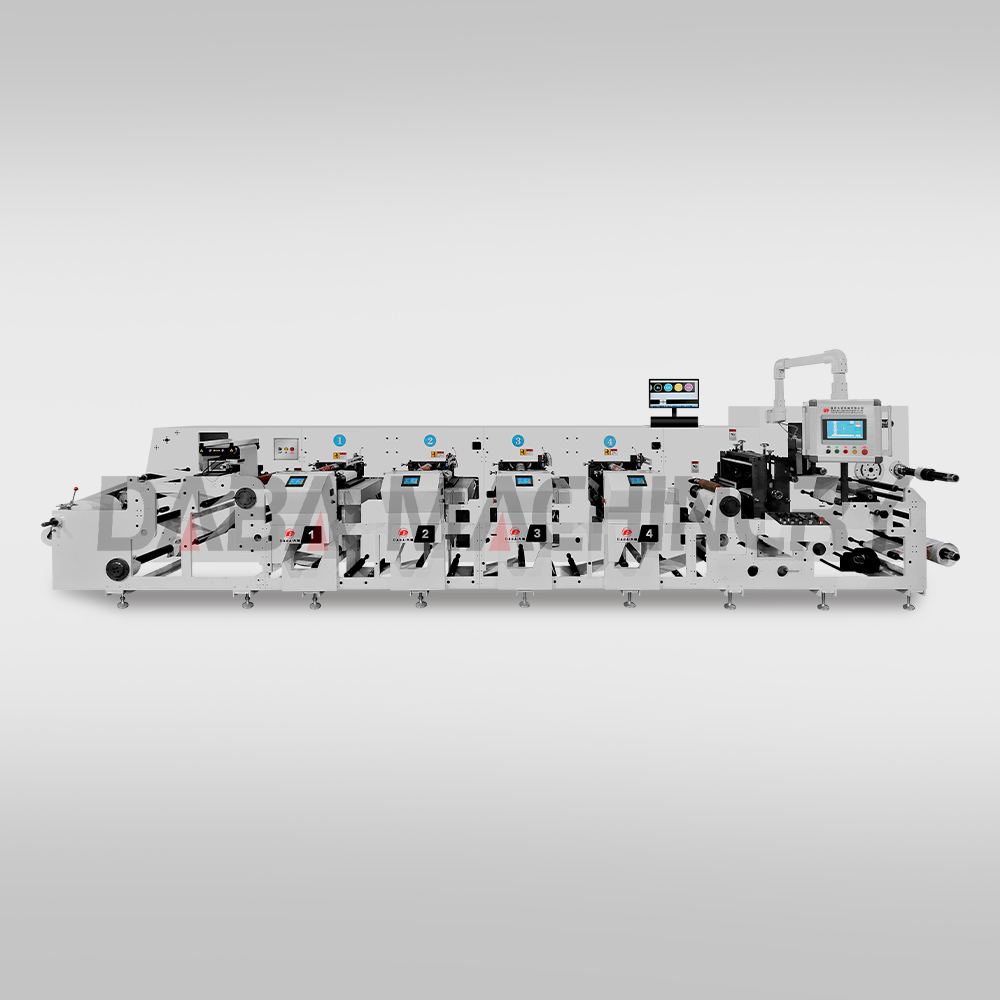 4 Colors Unit Type Flexo Printing Machine for Adhesive Label Bopp Paper