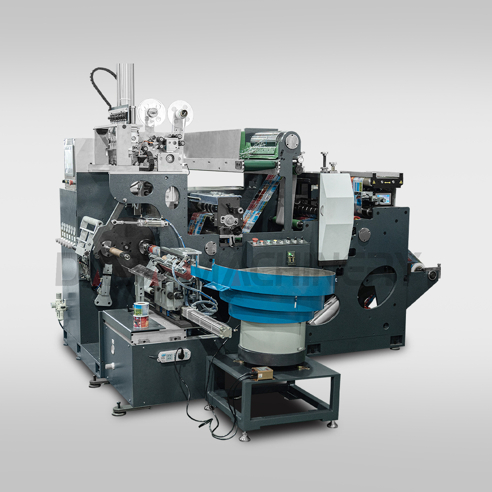 Automatic Non-stop 2 Shaft Turret Rotary Die Cutting and Rewinding Machine